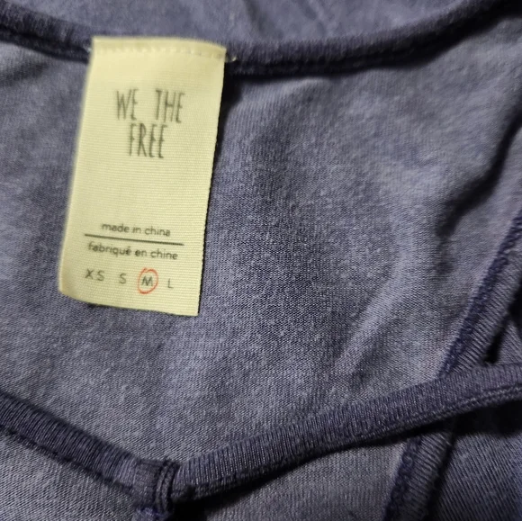 Free People purple  t front tank new size medium - Picture 5 of 5